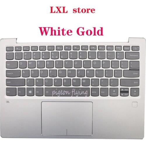 81BR for ideapad 720S-13ARR laptop keyboard with C-cover Backlight White Gold and Champagne EUA US FRU 5CB0Q59358 5CB0Q59331