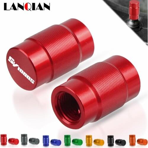 Motorcycle Aluminum Wheel Tire Valve Stem Caps Airtight Covers For Suzuki SV1000S SV 1000 S 2003 2004 2005 2006 2007 Accessories