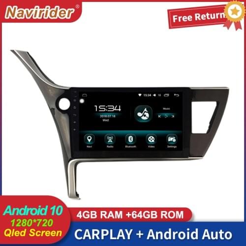 2Din Car Stereo with Screen Android 10 Multimedia For TOYOTA Corolla 2017 GPS Car Radio Video Carplay Head Unit