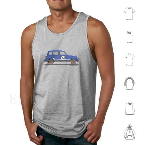 4L Gordini Tank Tops Vest Sleeveless 4L Sport Car Because Vintage 3D Automotive Carro Rally Gordini Lapatteamodeler