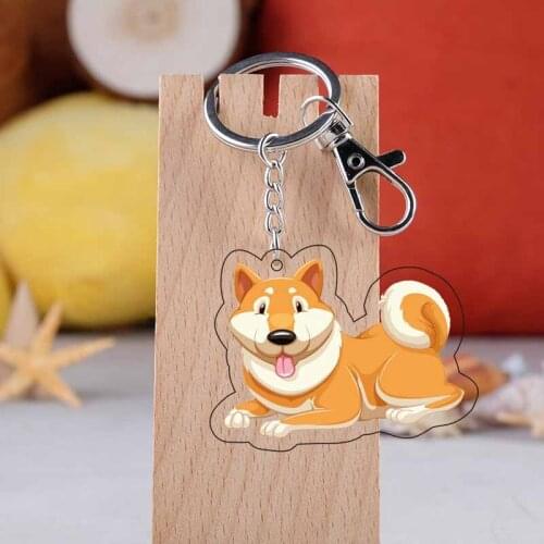 10Kinds 5pcs 10pcs Animal Dog Cat PVC Pendant Figure Key Chain
