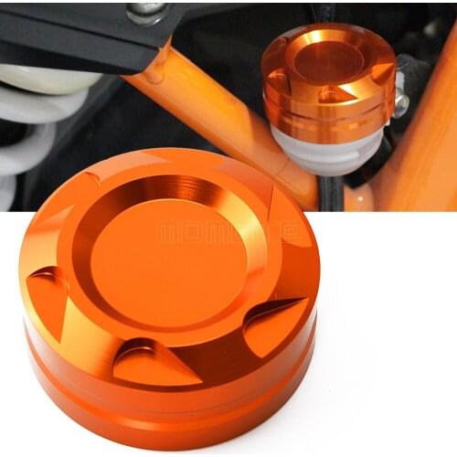 CNC Aluminum Motorcycle Engine Rear Fluid Reservoir Cap Cover For KTM DUKE 125 200 390 duke RC 125 200 390 motorbike accessories