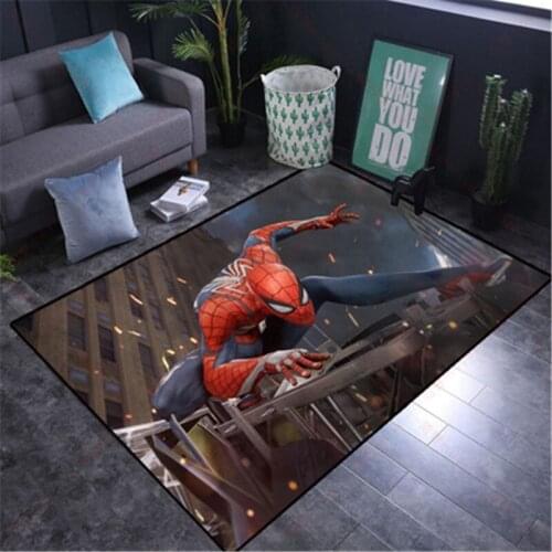 The Avenger Baby Play Mat 80x160CM Thick Carpet Mat for Living Room Doormat Flannel Print Bedroom Non-slip Floor Rug