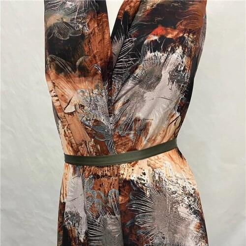 Fashion abstract floral printing pure natural silk crepe de chine silk fabric,SCDC1315