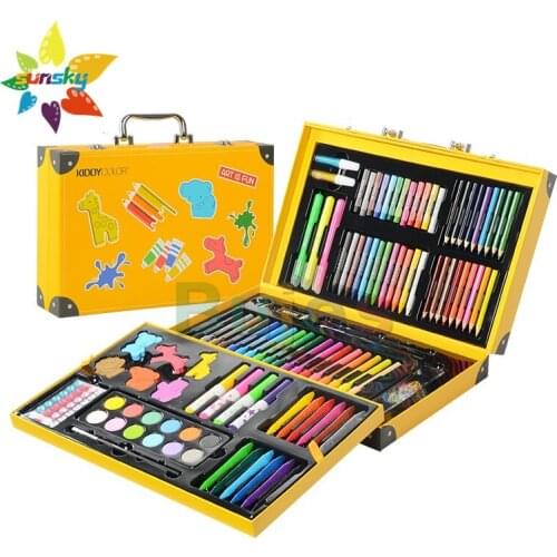 Conda 159/130 PCS Childrens painting set Gift box Drawing tools Combination art drawing pen Kindergarten gift art supplies