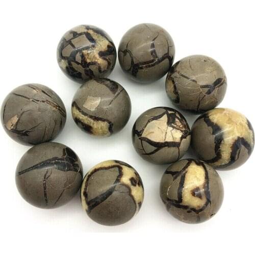 Natural quartz septarian stone sphere ball crystal healing stone for feng shui
