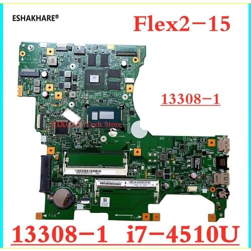 Original LF15M MB 13308-1 448.00Z04.0011 Laptop Motherboard for Lenovo FLEX2-15 Motherboard I7-4510U 100% Tested OK