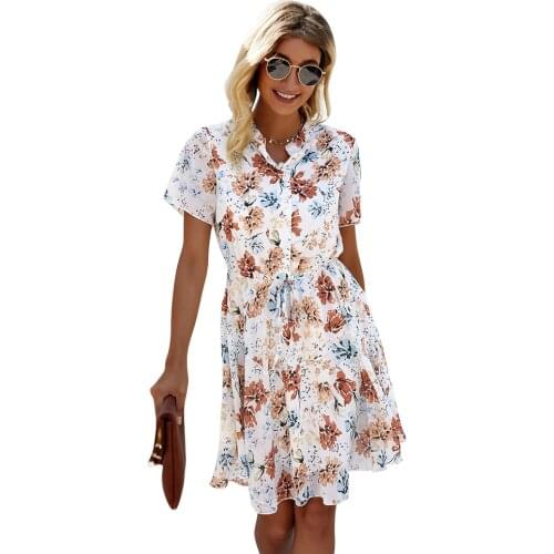 Летние платья на пуговицах PYL China At AliExpress