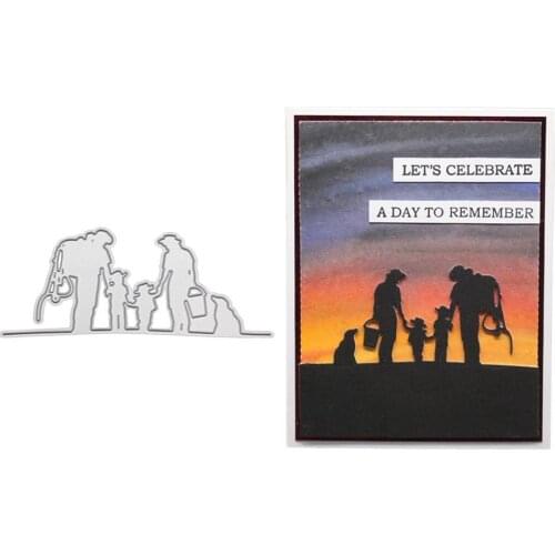 Cutting Dies for Card Making, URYKE Carbon Steel Die Cuts Stencil Metal Mould Template for DIY Embossing Scrapbooking New