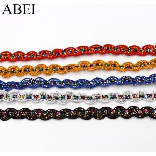 8mm 20yards Knitted Lace Ribbon Trims Cosplay Stage Performance Apparel Accessories Diy Wedding Party Crafts Lace Supplier