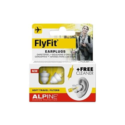 Alpine FlyFit private plane flight earplugs essential buck decompression aviation earplugs anti-noise swim ear plugs
