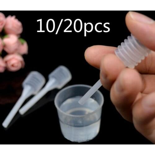10/20pcs 64mm Plastic For Perfume Diffuser Bottle Mini Liquid Oil Dropper Lab Laboratory Supply