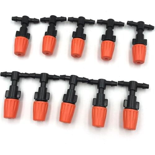 10pcs/lot Garden Mist Cooling System Sprayers Micro Sprinkler Head Single Nozzle Water Spray Set Mist Humidification Set