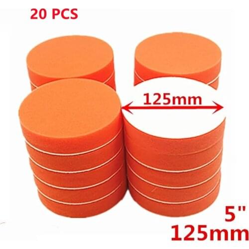 The 125mm Gross Polishing Buffing Pads 5 Inch Flat Sponge Car Polisher Clean Waxing Auto Paint Maintenance Care