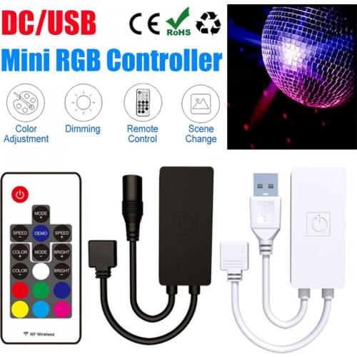 17Key Simple RGB LED controller Mini RF Wireless Controller for LED Strip Light