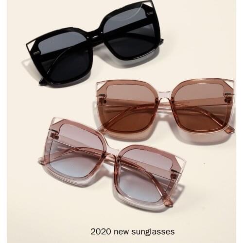 2020 New Vintage Fashion Luxury Cat Sunglasses Women Crystal Brown Blakck Frame Brand Designer Sun Glasses For Female NX