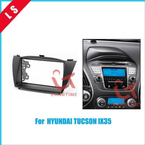 Double Din Car Refitting Radio Fascia Trim Kit for 2010 HYUNDAI TUCSON IX35 2DIN,Install Frame DVD panel Stereo Interface 2 din