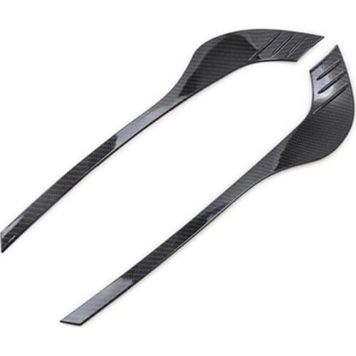 Car ABS Carbon Look Front Fog Light Eyelids Fog Lamp Eyebrows Cover Trim for Mazda CX-5 CX5 2017- 2020 Car Accessories