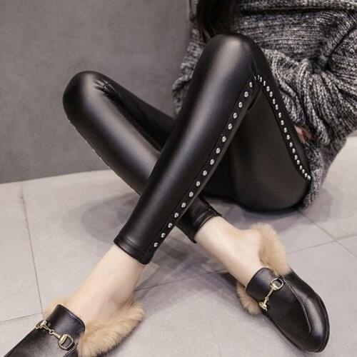 Bamskarosa Women's Leather Leggings