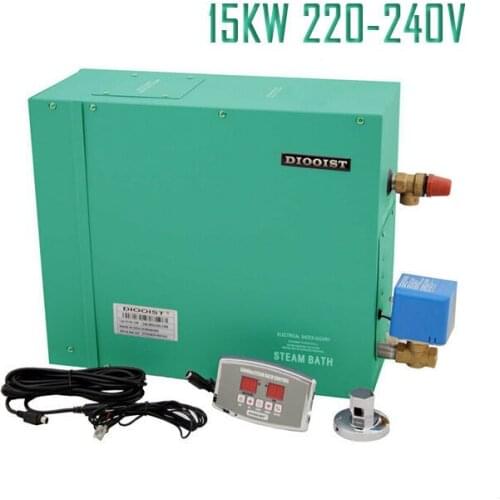 Free shipping 15KW380-415V 50/60HZ House Steam Generator Sauna Bath Steamerwith Digital Controller eletrical draining system