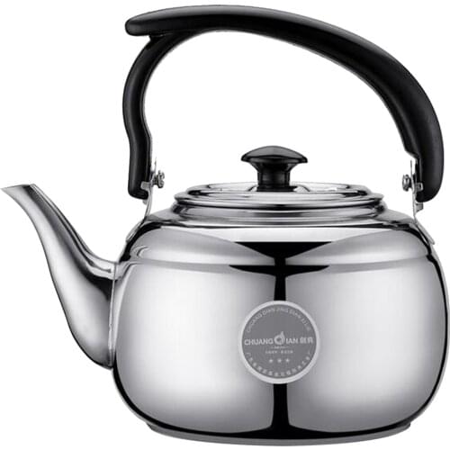 1 Liter Teapot Stainless Steel Coffee Tea Kettle Induction Stovetop Tea Pot Office Hot Water Fast Boiling Best Gift