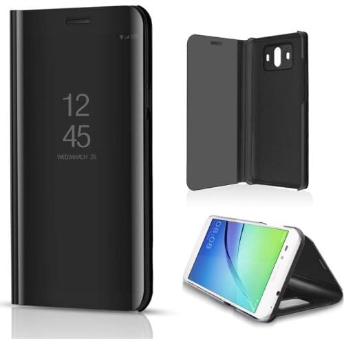 Case For Samsung Galaxy S8 Plus S6 S7 Edge Note 8 Smart Clear Mirror View For Samsung A3 A5 A7 J3 J5 J7 2017 Flip Stand Cover