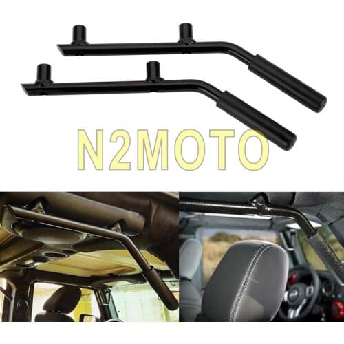 Black 2 Door 4 Door Rear Grab Bar Hard Mount Grab Handle for Jeep Wrangler Unlimited JK 4WD/2WD 2007-2017