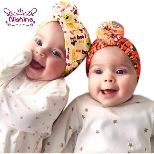 Childrens Printted Round Ball Hat Hairpins and Hairband Three Piece Set Cute Cartoon Pattern Donut Baby Caps Hair Accessories