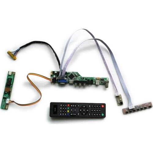 DIY kit LVDS 30-Pin VGA+AV+USB 1CCFL LCD display universal controller board For LTN154X1/LTN154X3/LTN154XA screen 1280*800