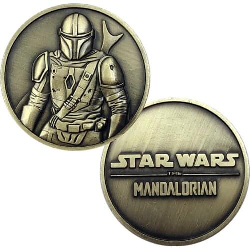 Star Wars Baby Yoda Collect Coin Anime Figure Model Toys Cosplay Badge Metal Commemorative Collect Gifts For Childre