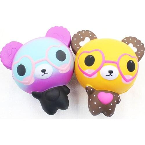 5pcs/pack Bear Doll Slow Rise Squishy Children Squeeze Toys Scented Animals Squishes Slow Rising Stress Relief Toys Decor Gifts