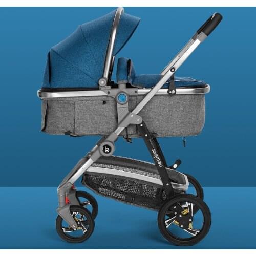 High Landscape Baby Stroller 2in 1Can Sit On Folding Light chile car Summer Stroller EU standard Newborns Pram