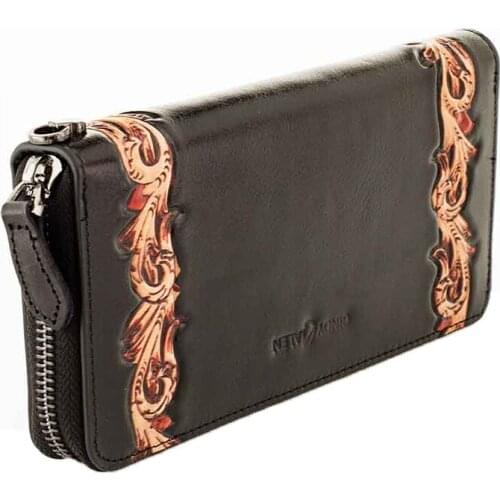 CINDY&ALEN Purse black printed brown retro casual high Cow quality leather clutch bag luxury purses and handbags