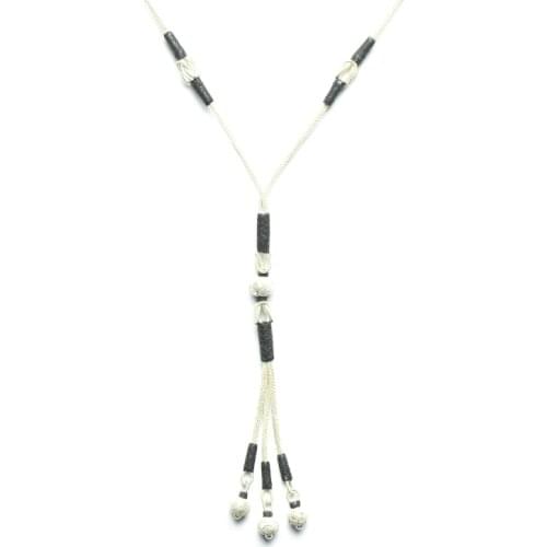 Love Knot Necklace Hand Woven Fine Silver Chain Nautical Authentic Wedding Jewelry Anniversary Gift For Each Kazaziye