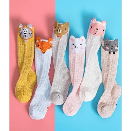Cartoon Cute Baby Cotton Socks Bear Animal Baby boy Girl Socks Knee High Long Leg Warmers Sock Boy Girl Children Socks 0-3 Years