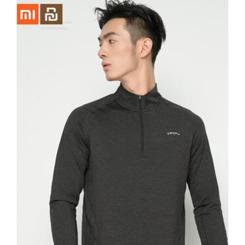 Xiaomi mens graphene self-heating long-sleeved sports t-shirt fitness stretch flower sand smart heat storage suit