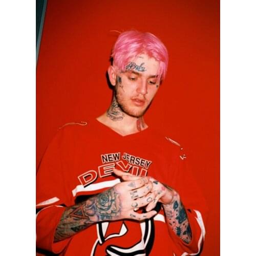 New Lil Peep Hellboy Rapper Star Singer Music Album Painting Poster Art Poster Canvas Painting Figure Picture for Teen Room