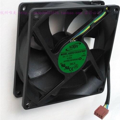 NEW ADDA 9025 9CM 4lines temperature control PWM AD09212UX 12V 0.38A cooling fan