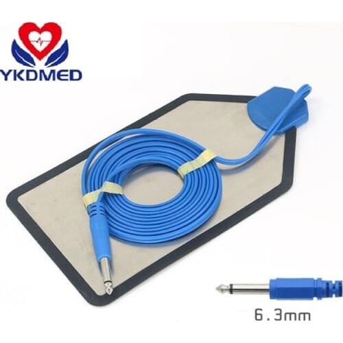 Reusable Stainless Steel Negative Plate 6.3 MM Plug LEEP High Frequency Surgical Accessories
