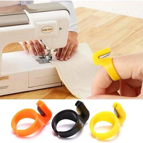 Finger Blade Needle Craft Home Plastic Thimble Sewing Ring Thread Cutter DIY Household Sewing Machine Accessory
