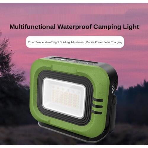 Rechargeable outdoor light LED camping light USB outdoor stall solar light night fishing Strong Light Tent Light