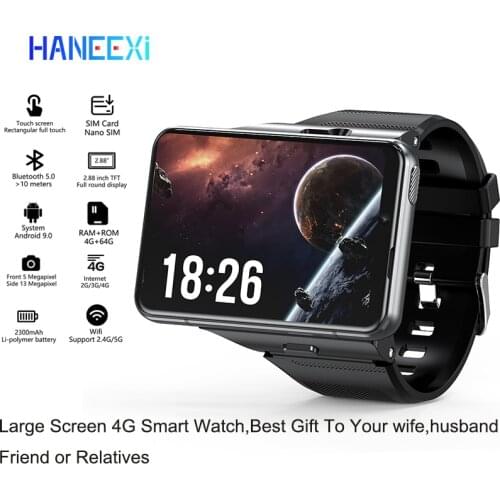 Luxury Smart Watch men woman 4G LTE GPS WIFI Phone Watch 2.88 Inch large Touch Screen Bluetooth Sports Dual Camera video calling