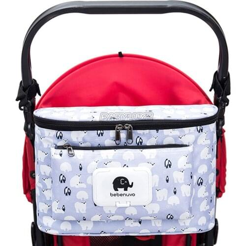Baby Stroller Organizer Bag Mummy Diaper Bag Large Capacity Hook Baby Carriage Waterproof Travel Nappy Bags Stroller Accessories