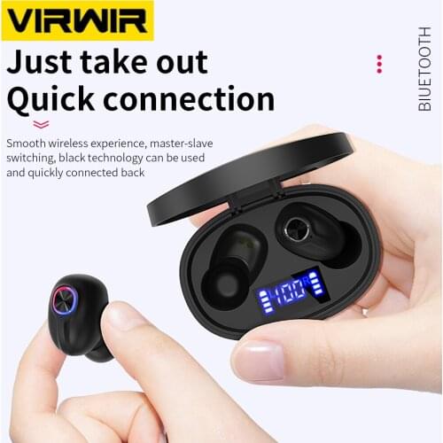 TWS Bluetooth Wireless Earphones Sports Waterproof Earbuds HiFi Stereo Handsfree Headsets For Huawei Xiaomi Iphone Samsung Phone