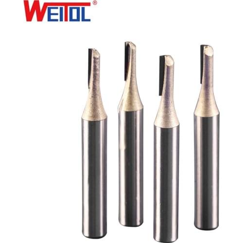 WeiTol 1pcs One Flute Striaight Bit Woodworking Milling Cutter Router Bit Cutter Bit Milling Tools End Mill