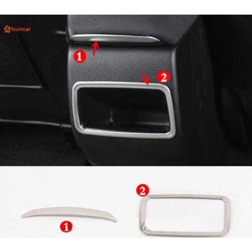 For Toyota Corolla 2019 2020 Car Rear Armrest Storage Box Sequins Car Interior Styling Cover Stainless Steel Trim Accessories