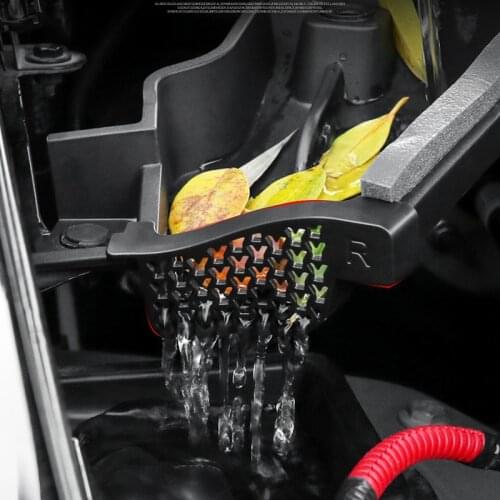 For Tesla Model Y Front Spare Case Decoration Machine Cover Water Channel Anti Plug Net Car Accessories Refitting Practical