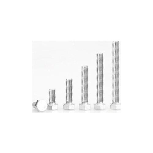 1pcs M16 hexagon screws outer hex screw left teeth lefts backspin turn bolts mechanical bolt stainless steel 40mm-100mm length