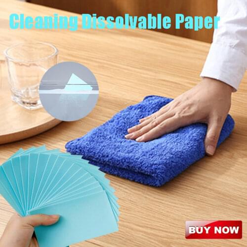 10/30/60 Pcs Cleaning Floor Slice Multi-effect Cleaner Portable Remove Dirt Dissolvable for Home Kitchen Bathroom Cleaning Slice