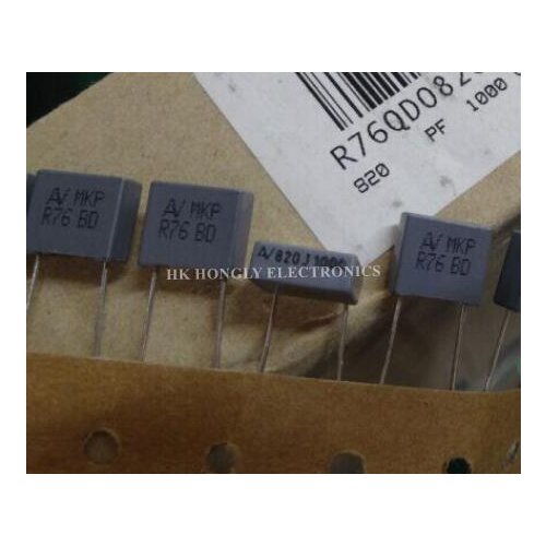30PCS R76 820J1000 MKP 0.00082UF 1000V 0.82nf 820pf 821 P=7.5MM FILM CAPACITOR